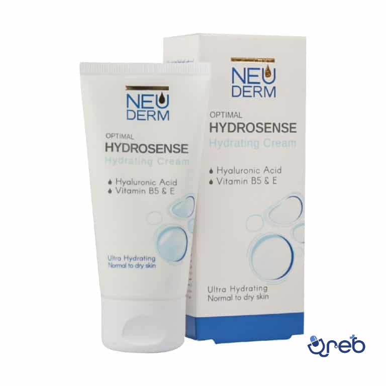 کرم مرطوب کننده اپتیمال هیدروسنس نئودرم ۵۰ میلی لیتر  مناسب پوست های معمولی تا خشک